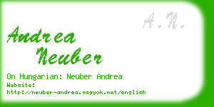 andrea neuber business card